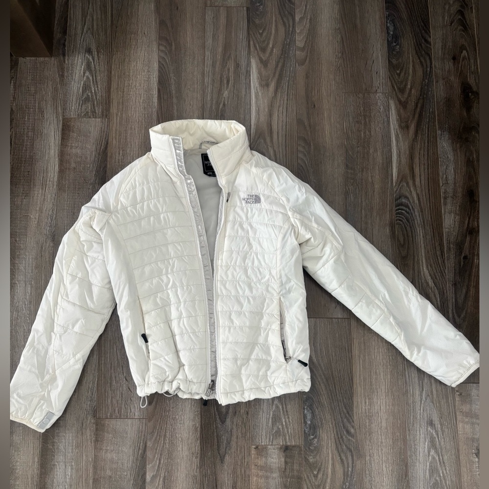 Women’s size small North Face quilted puffer Primaloft zip up